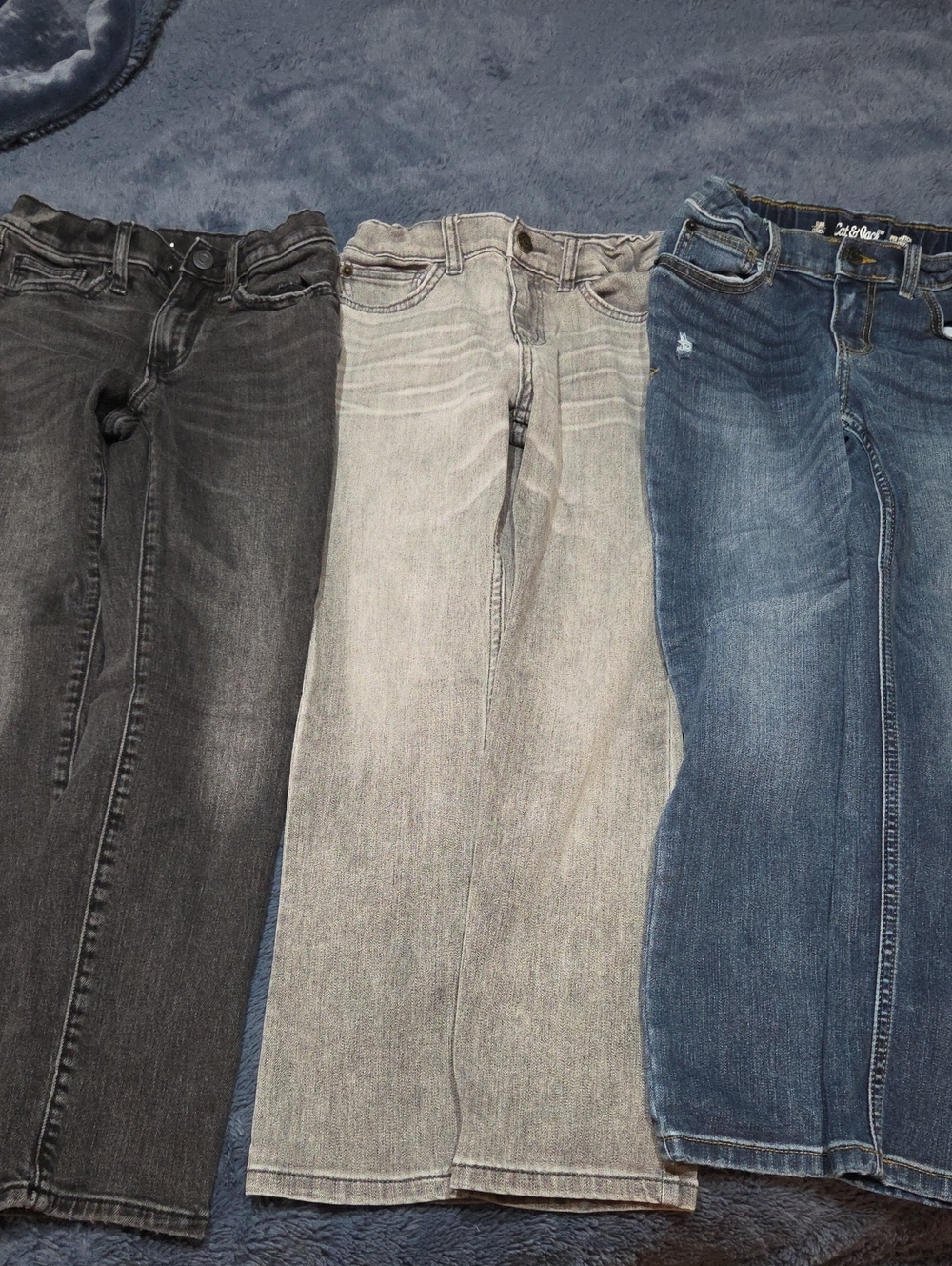 Boys Jeans Trio - Black, Gray, Blue